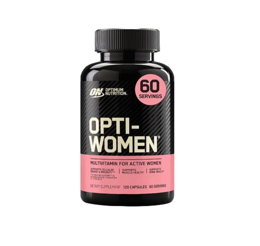 Optimum Nutrition Opti-Women, Vitamin C, Zinc and Vitamin D for Immune Support Womens Daily Multivitamin Supplement with Iron, Capsules, 120 Count