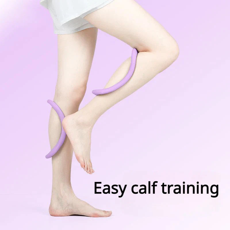 Set of 2 Yoga Rings for Leg, Calves, Calf Pilates, Fitness Circle Equipment for Women, Resistance Stretch Circles Tool with Massage Points, Home Exercise Workout Training Support Sport