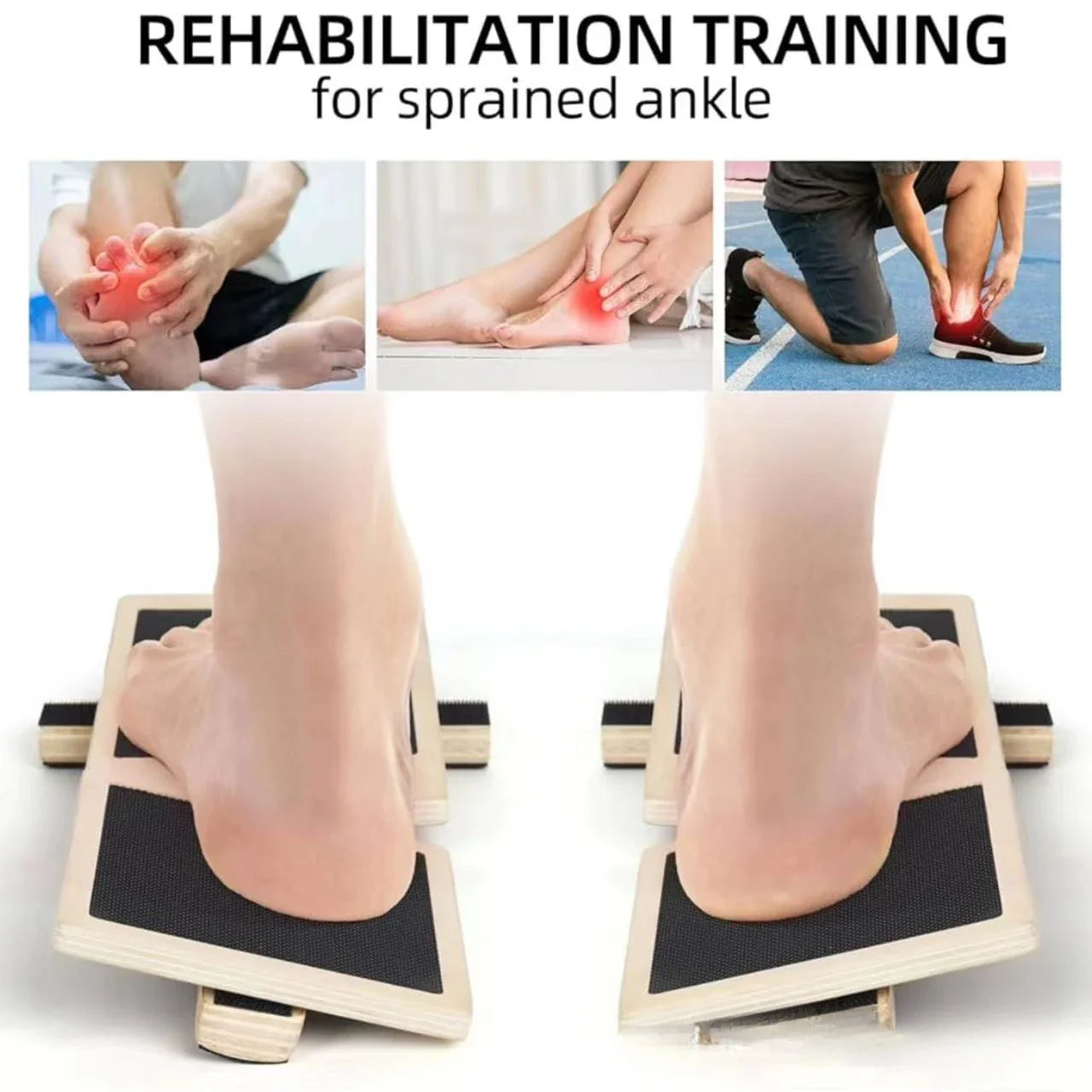 Ankle Foot Strengthener Trainer for Sprained Ankle,Balance Board,Stability Exercises,Physical Therapy,Plantar Fasciitis Relief,Posture Corrector,Balance Training,Anti Slip Wobble Board